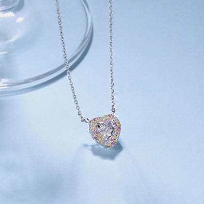 [Vivid Aurora]Exquisite Heart Shape Necklace