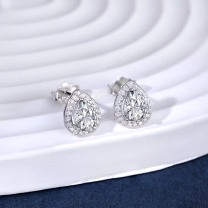 [Vivid Aurora]Luxurious Water Drop Shape Earrings