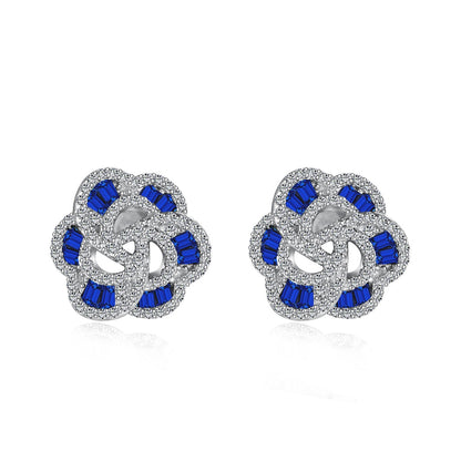 [Vivid Aurora]Exquisite Flower Shape Daily Earrings